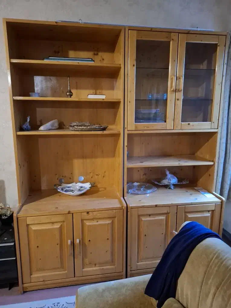 کمد چوبی سه تیکه|بوفه، ویترین، کنسول|گنبد کاووس, |دیوار