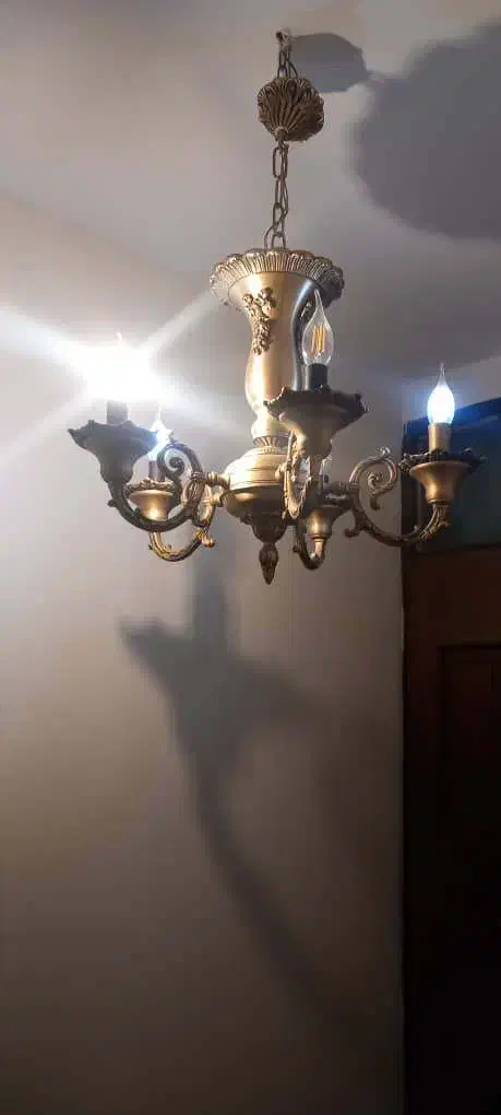 لوستر برنزی|لوستر و چراغ آویز|تهران, شهرک آزمایش|دیوار