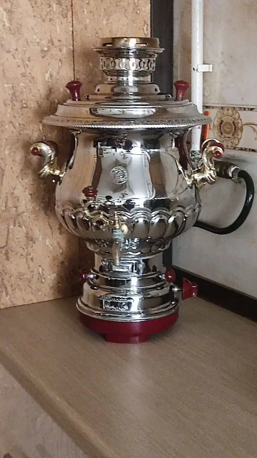 سماورگازی اکبربرادران و چای سازلاکازت|سماور، چای‌ساز، قهوه‌ساز|قزوین, |دیوار