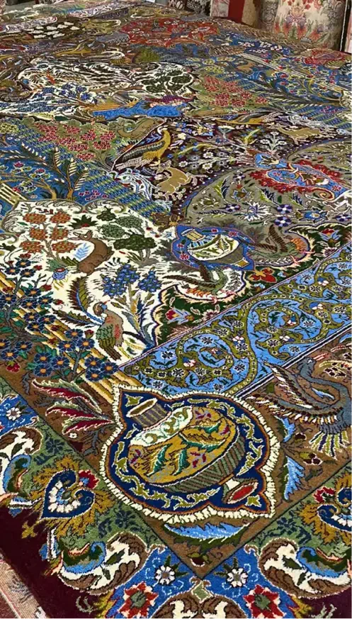 انواع فرش های کرک دستباف|فرش|کاشمر, |دیوار