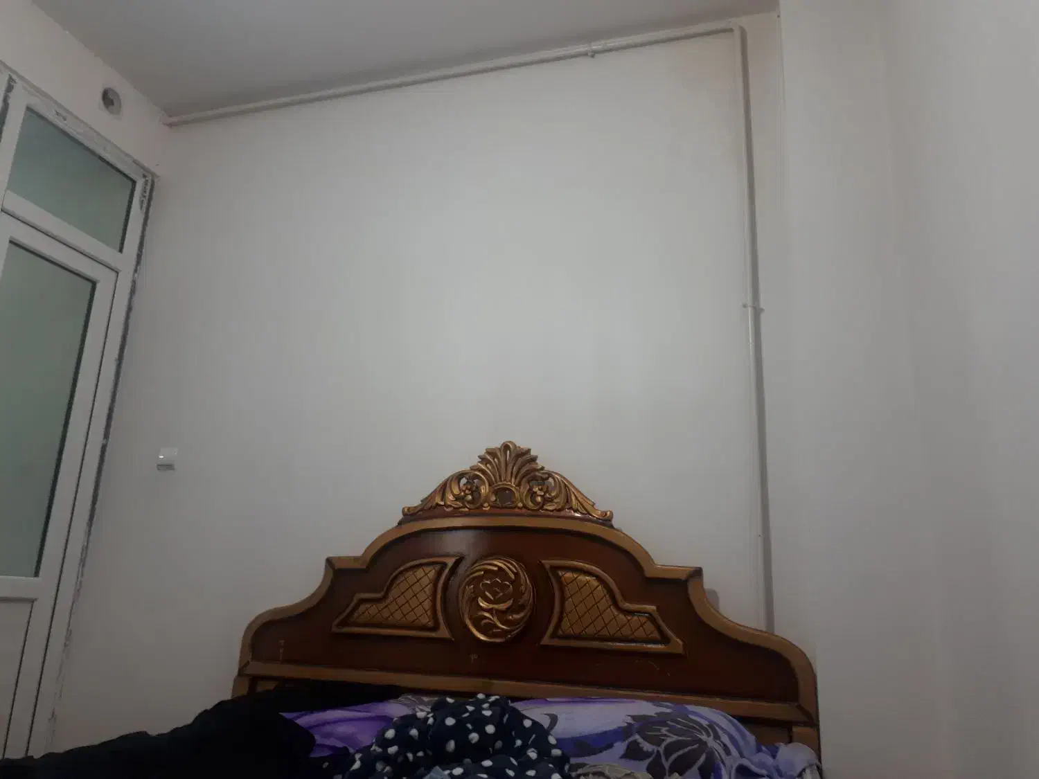 تخت خواب دونفره چوبی|تخت و سرویس خواب|تویسرکان, |دیوار