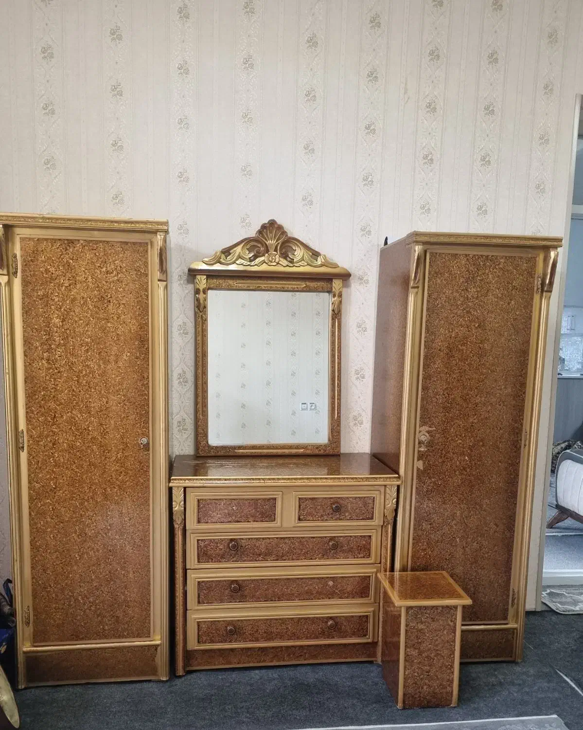 کمد و میز آرایشی|جاکفشی، کمد، دراور|سلماس, |دیوار