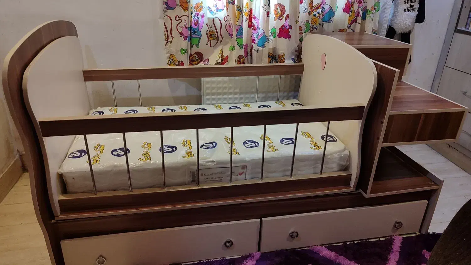 تخت و کمد نوزاد و نوجوان|اسباب و اثاث بچه|گرگان, |دیوار