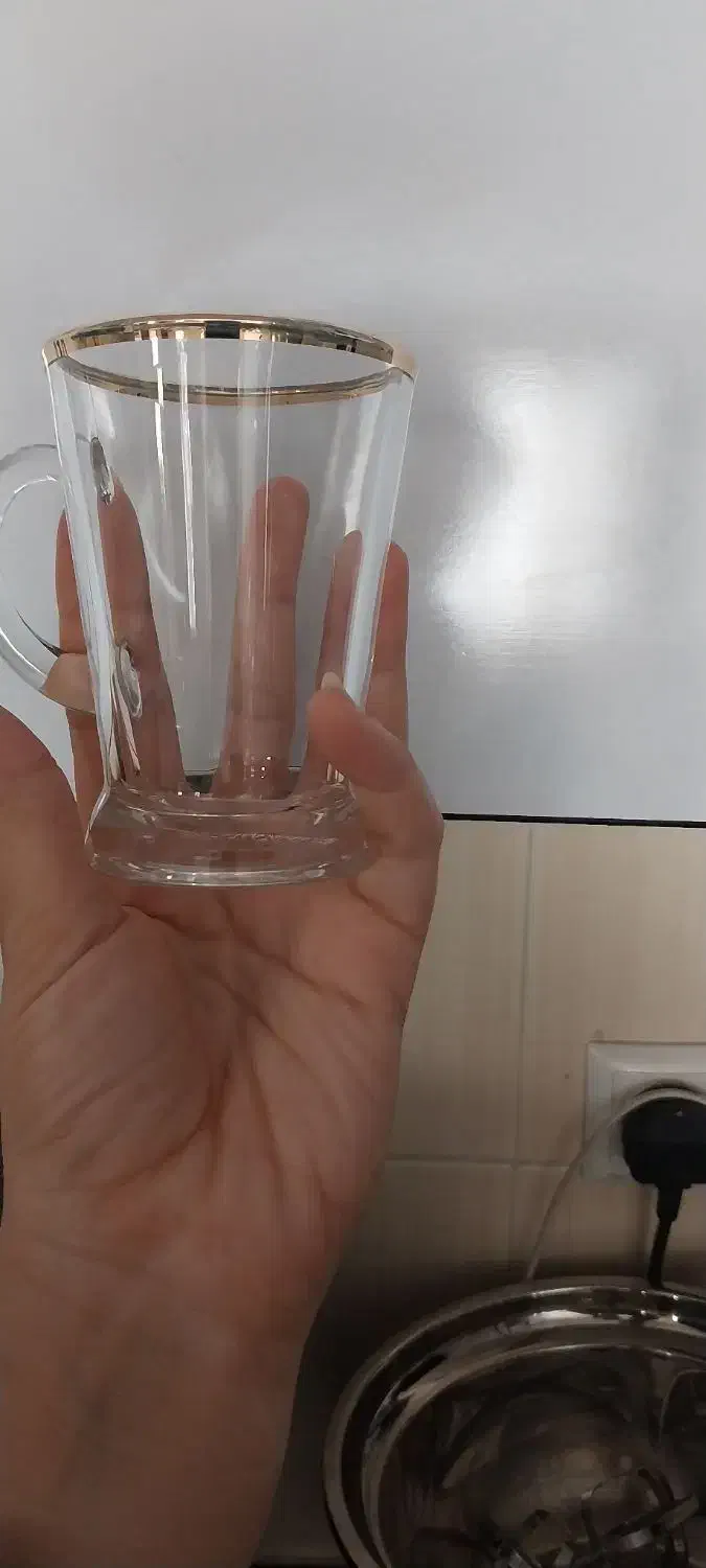 استکان انجلیکا لب طلایی|ظروف سرو و پذیرایی|کرمانشاه, |دیوار