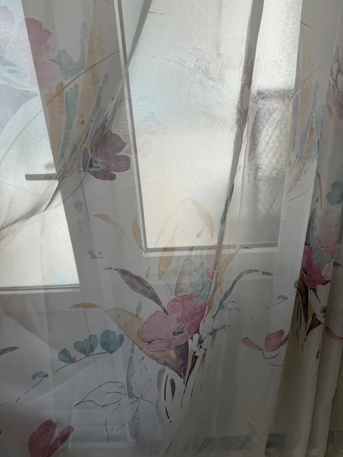 پرده حریر بنفش|پرده، رانر، رومیزی|کرج, گوهردشت|دیوار