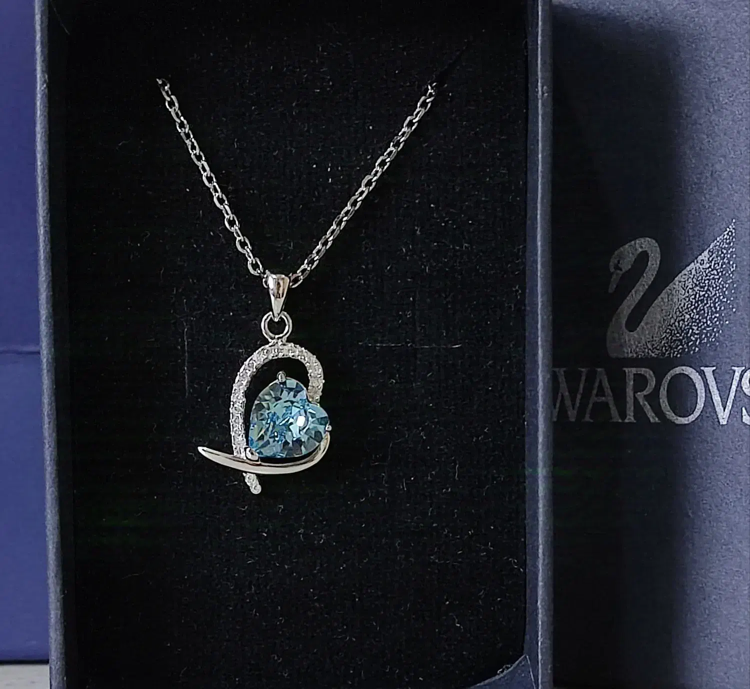 گردنبند نقره سوارسکی کادوئی swarovski 9 2 5|جواهرات|تهران, سازمان برنامه شمالی|دیوار