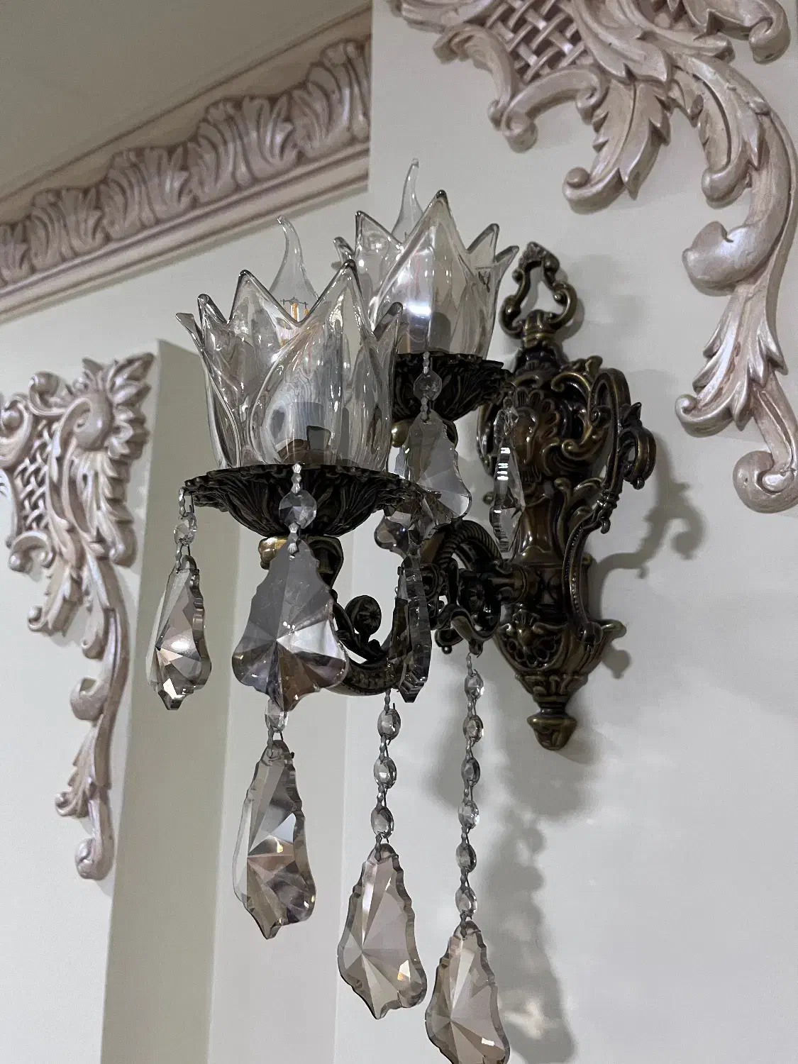 دیوارکوب ست دوتایی|لوستر و چراغ آویز|ساری, |دیوار