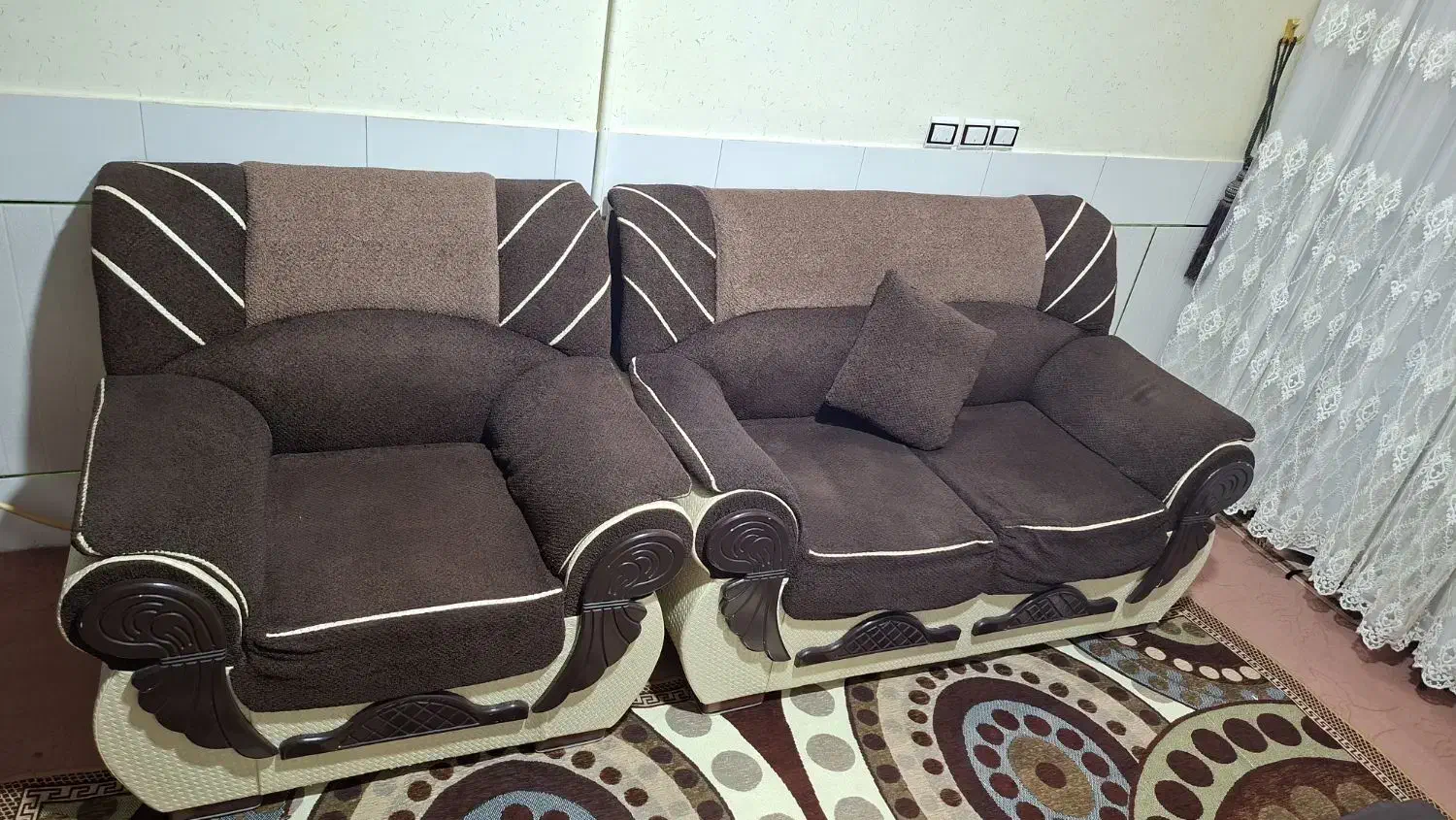 مبل راحتی ۷ نفره|مبلمان خانگی و میز عسلی|فلاورجان, |دیوار