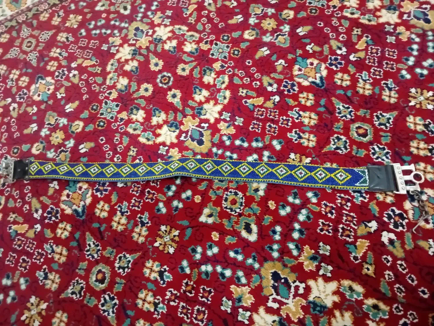 کمربند زندانی باف پشت چرم|کیف، کفش، کمربند|اصفهان, دستگرده|دیوار