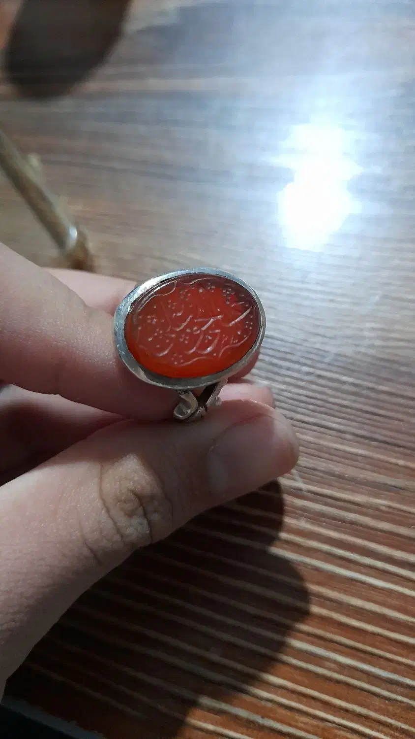 انگشتر نقره عقیق مردانه قدیمی|جواهرات|آذرشهر, |دیوار