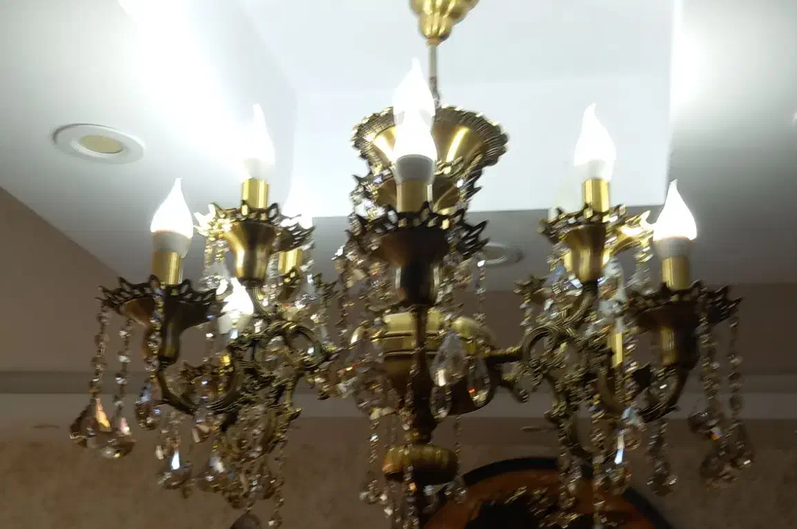 ۳ عدد لوستر برنزی اصل وزیبا|لوستر و چراغ آویز|کرج, گلشهر|دیوار