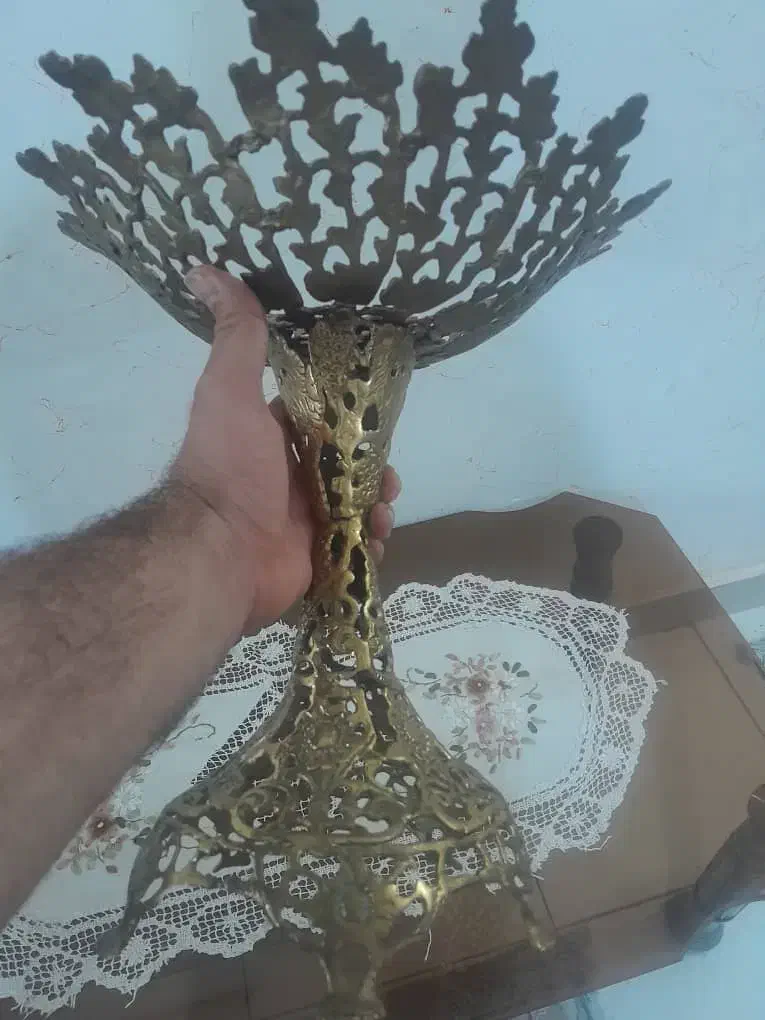 جا میوه خوری جنس برنج زیبا و قدیمی|صنایع دستی و سایر لوازم تزئینی|اهواز, پادادشهر|دیوار