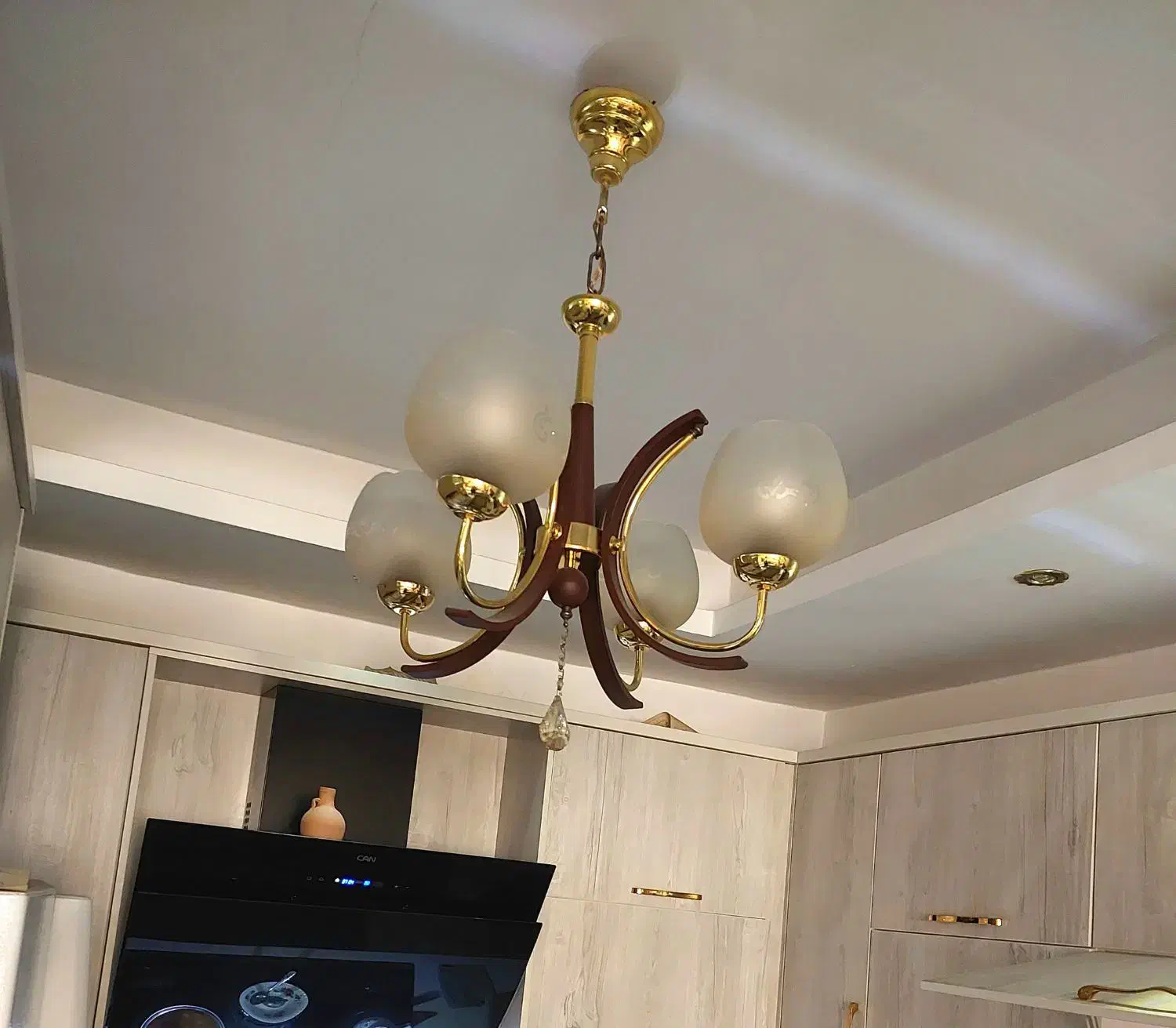 سه عددلوسترویک ساعت|لوستر و چراغ آویز|کرج, شاهین‌ویلا|دیوار