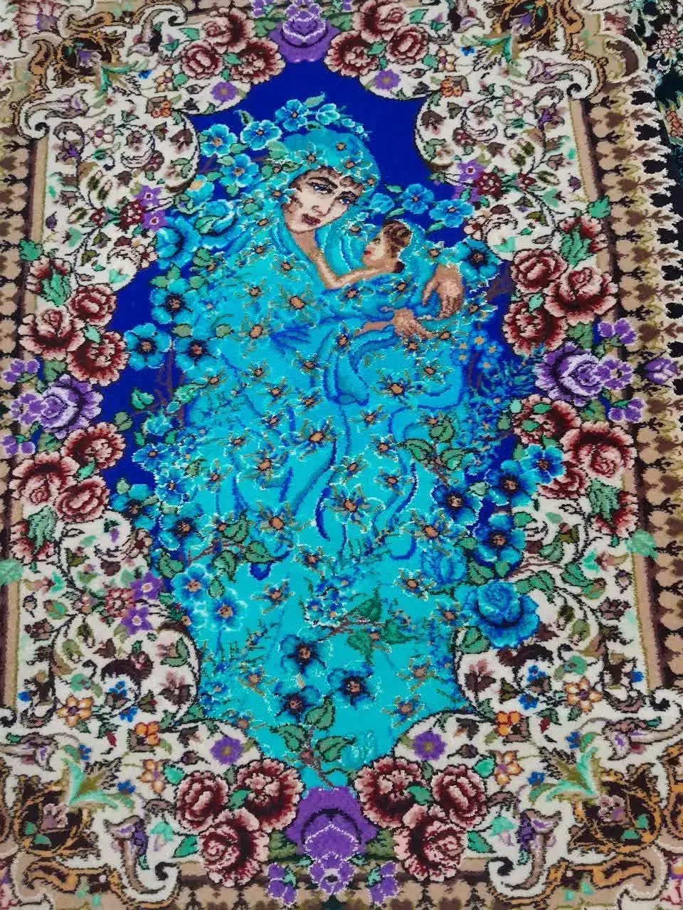 تابلو فرش دستباف مهر مادری|تابلو فرش|قم, دروازه ری|دیوار