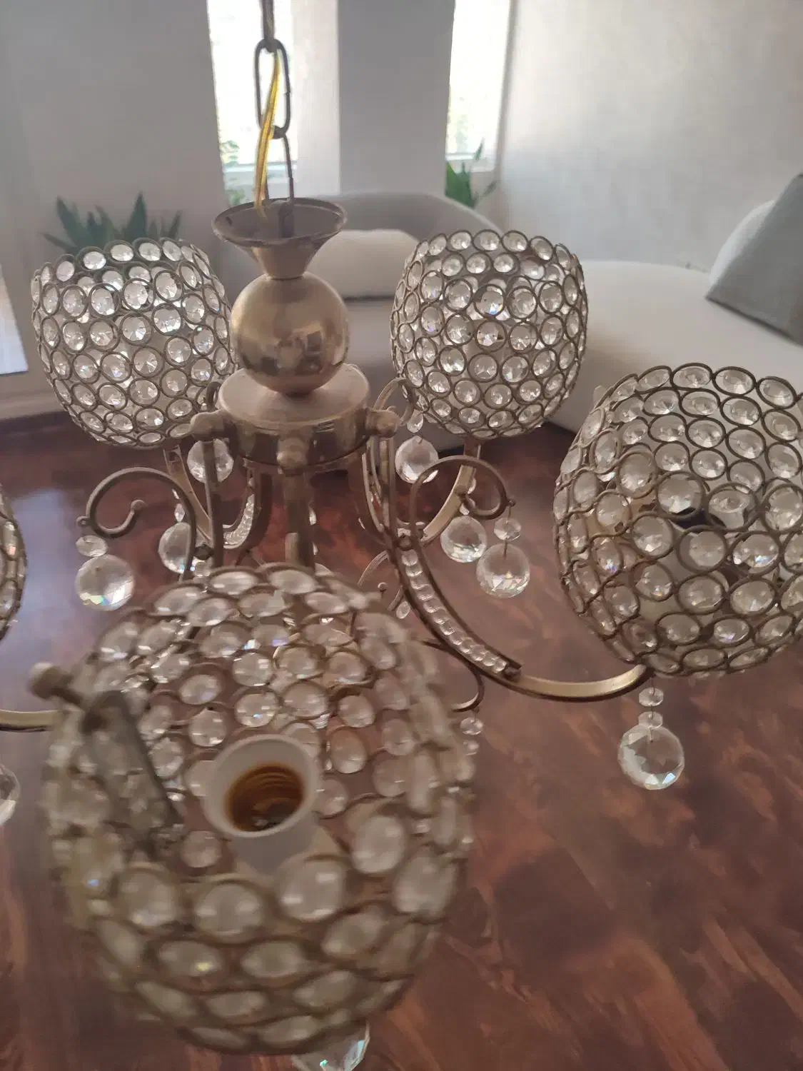 لوستر طلایی|لوستر و چراغ آویز|کیش, |دیوار