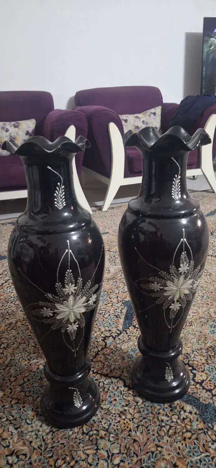 گلدان شیشه ای قد حدود ۷۰|صنایع دستی و سایر لوازم تزئینی|مشهد, هنرور|دیوار