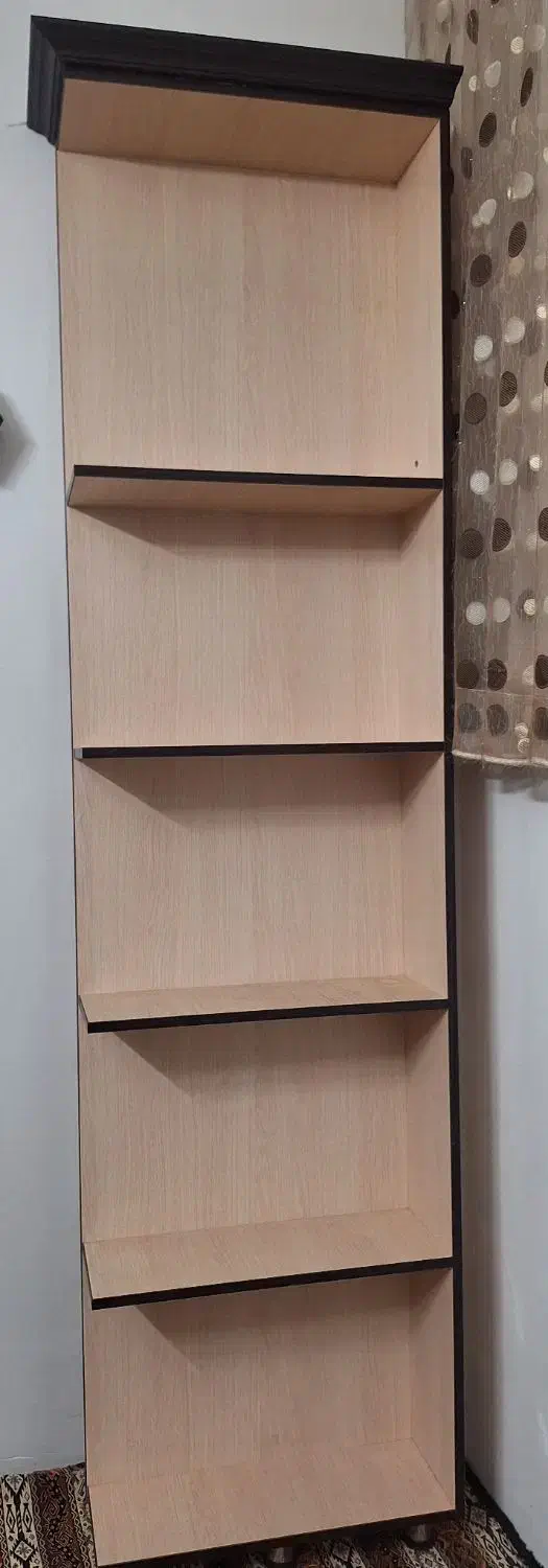 دکور ام دی اف قد ۲متر پهنای ۶۰|کتابخانه، شلف، قفسه‌های دیواری|قم, هنرستان|دیوار