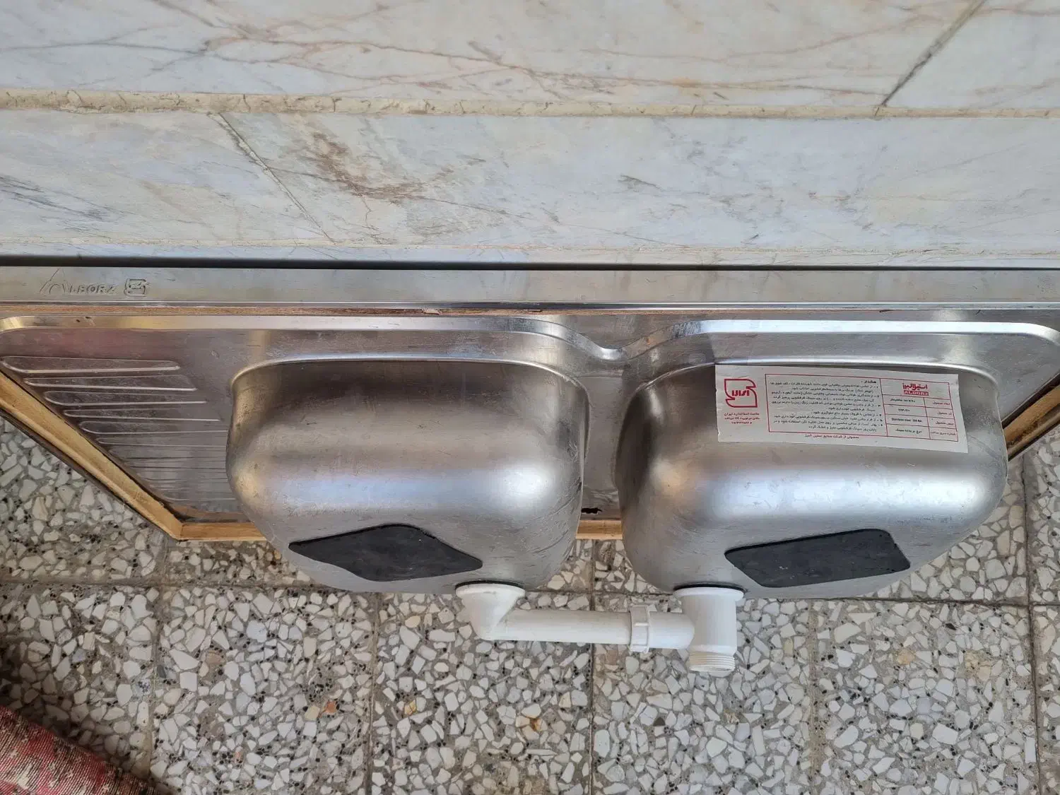 سینک ظرفشویی دو لگن و تک لگن|مصالح و تجهیزات ساختمان|آبیک, |دیوار