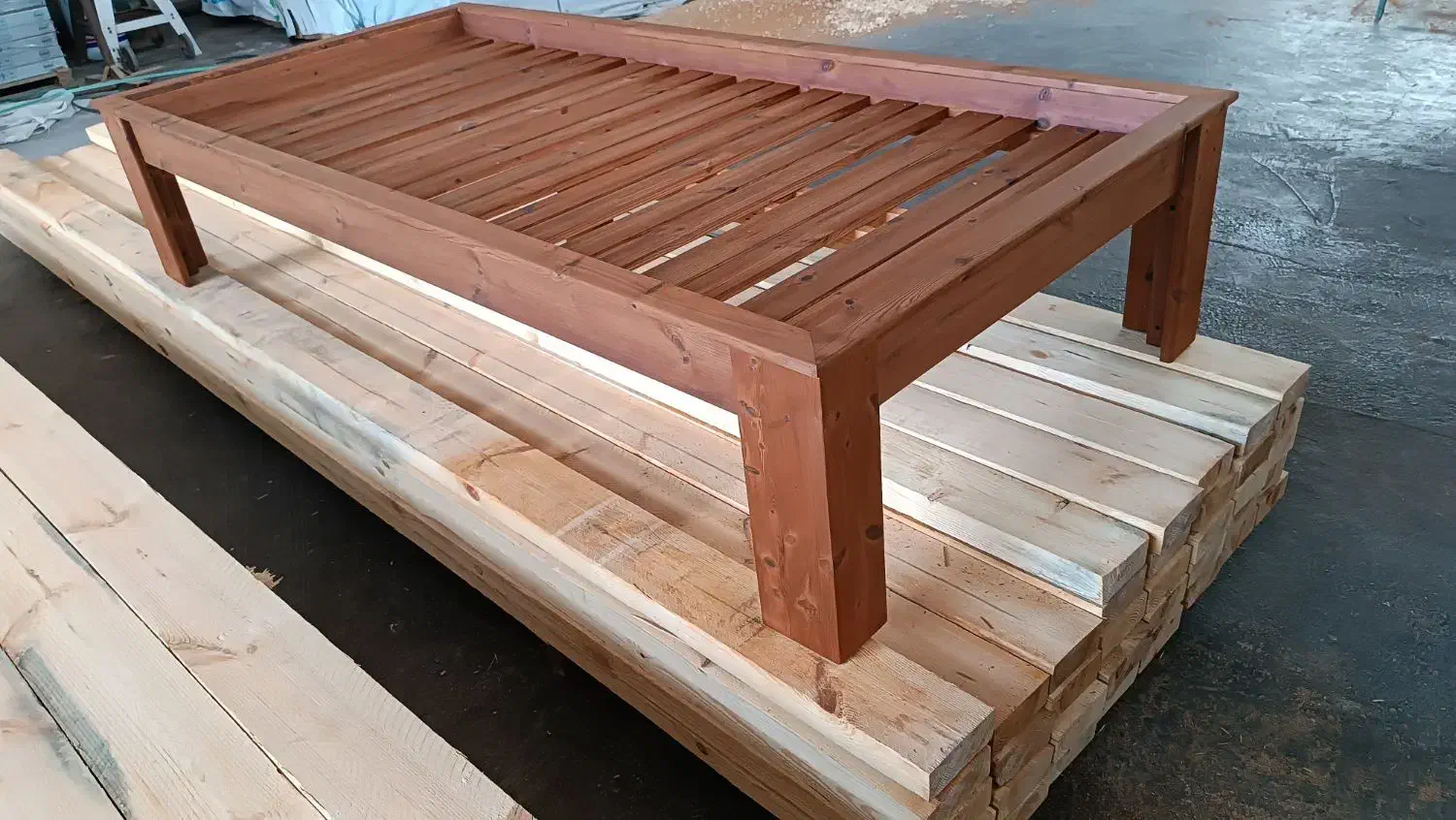 تخت خواب تمام چوب|تخت و سرویس خواب|آمل, |دیوار