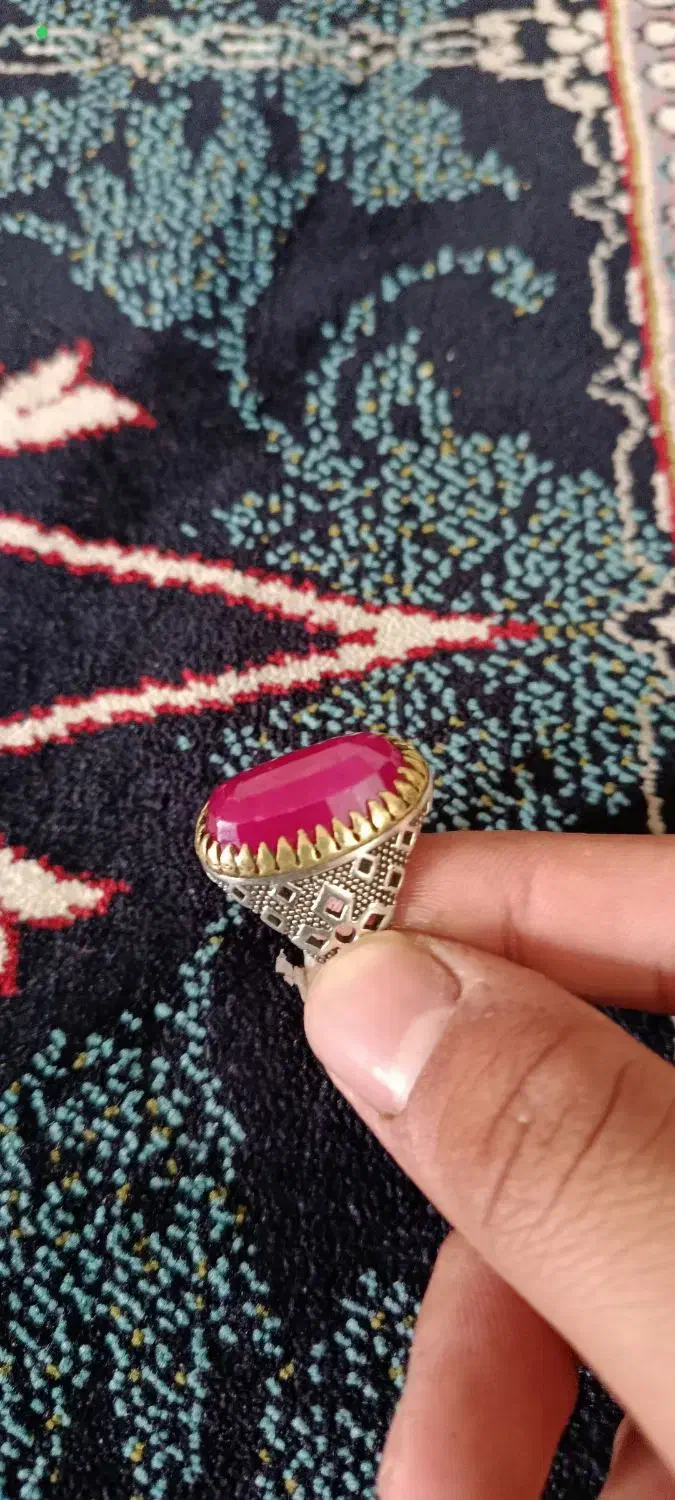 انگشتر یاقوت اصل|جواهرات|شوشتر, |دیوار