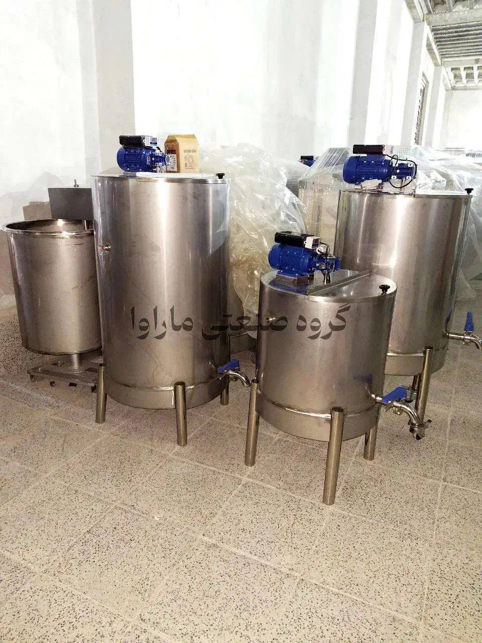 دیگ شیر داغ جوش کن 200 لیتر میکسر پاتیل پروسس تانک|ماشین‌آلات صنعتی|شیراز, جمهوری|دیوار