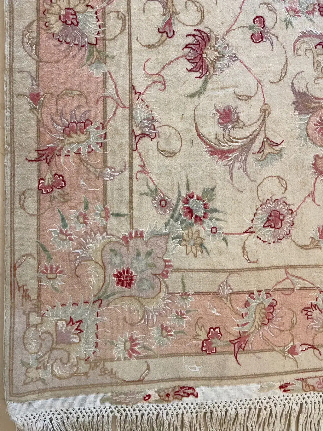 یک جفت فرش دستباف تبریز گل ابریشم ۱/۵ متری|فرش|تهران, قیطریه|دیوار