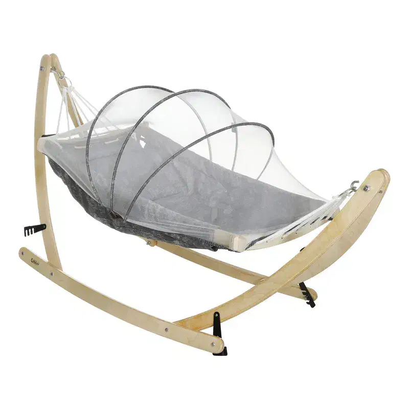 گهواره نوزاد ملورین چوبی با توری پشه‌گیر|اسباب و اثاث بچه|خمینی‌شهر, |دیوار