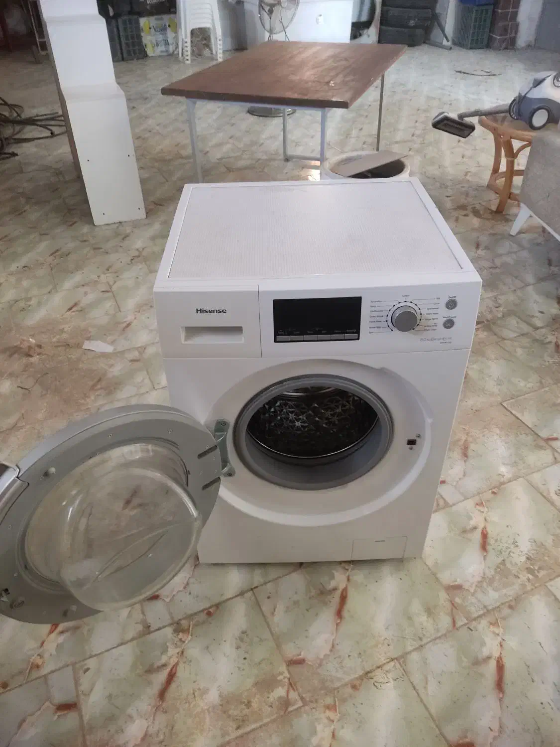 لباسشویی هایسنس مدل wfh8012d|ماشین لباسشویی و خشک‌کن لباس|چناران, |دیوار