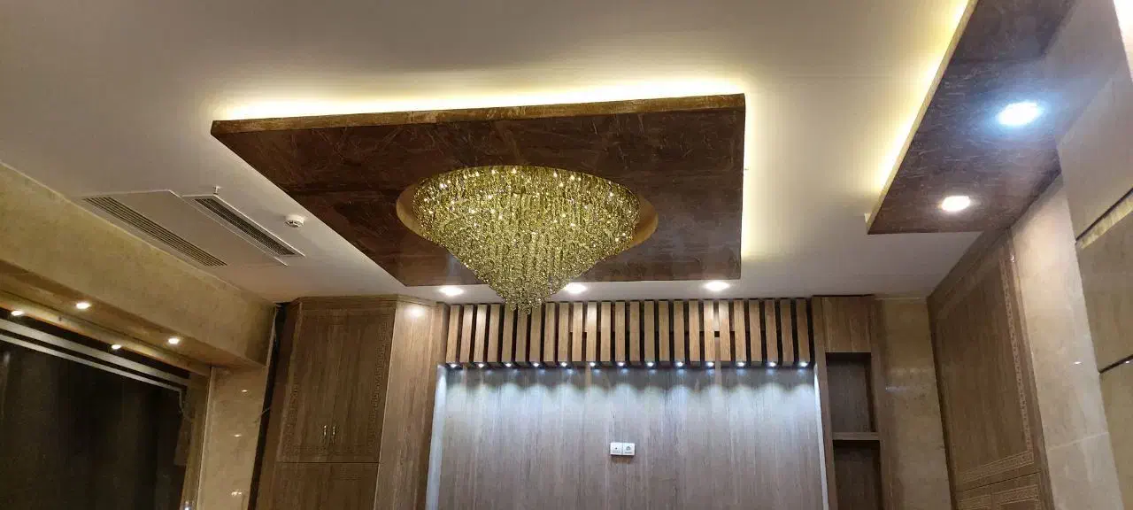 لوستر کم ارتفاع طرح آویدا.کفه ال ای دی تابش فروز|لوستر و چراغ آویز|مشهد, خین عرب|دیوار