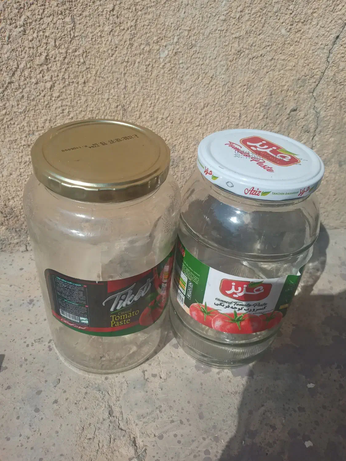 شیشه های تمیز رب بزرگ|ظروف نگهدارنده، پلاستیکی، یکبارمصرف|برازجان, |دیوار