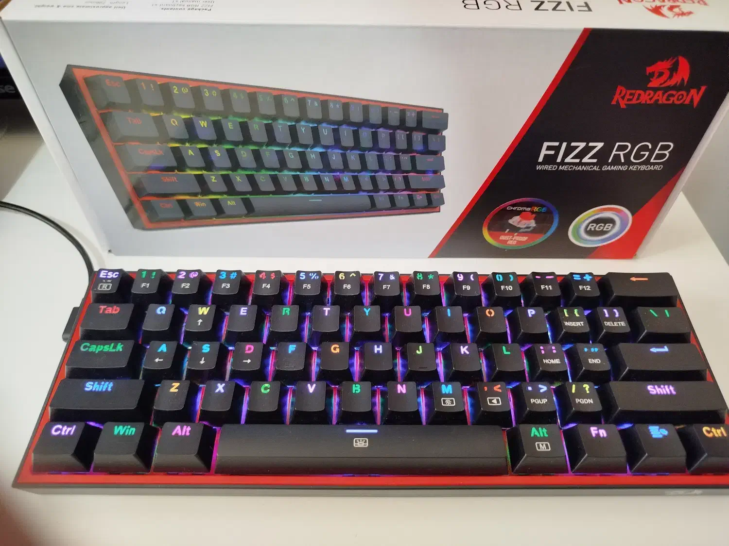 کیبورد fizz rgb رد دراگون مکانیکال سوییچ قرمز|قطعات و لوازم جانبی رایانه|تهران, بهجت‌آباد|دیوار