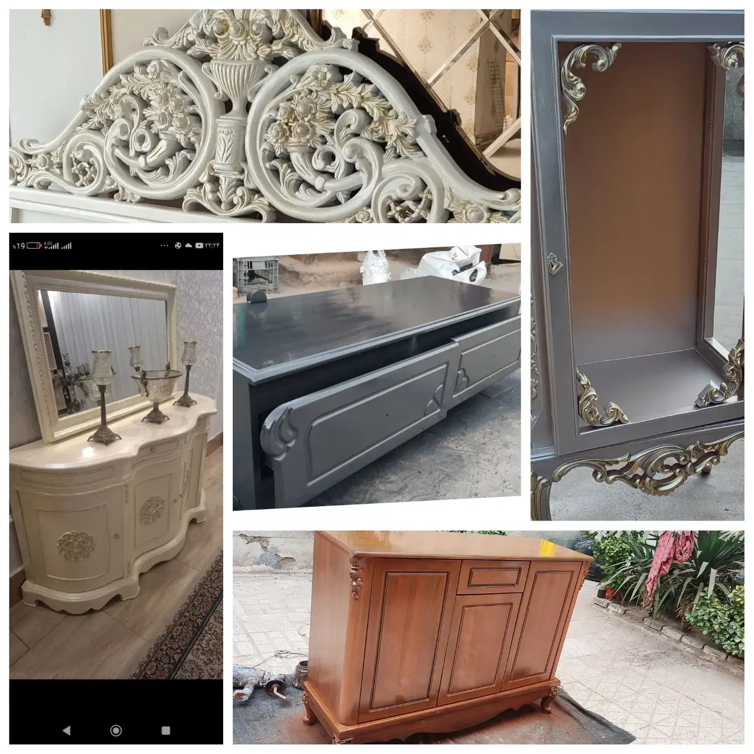 تعمیر و رنگ آمیزی انواع سرویس چوب .|خدمات پیشه و مهارت|مشهد, صیاد شیرازی|دیوار