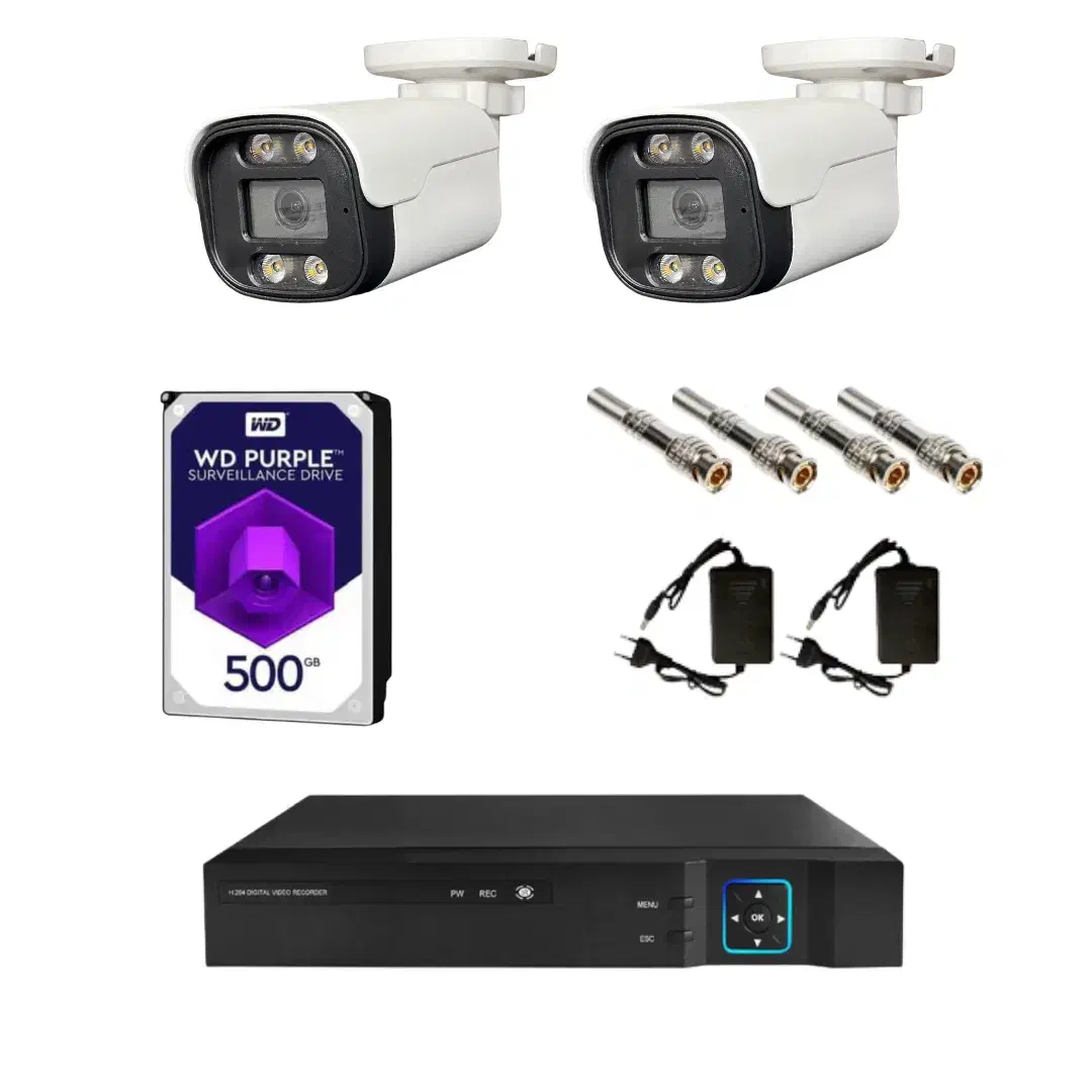 پکیج کامل دوربین مداربسته ۲ عددی برند آریاتک|دوربین مداربسته|تربت‌حیدریه, میدان مرکزی|دیوار