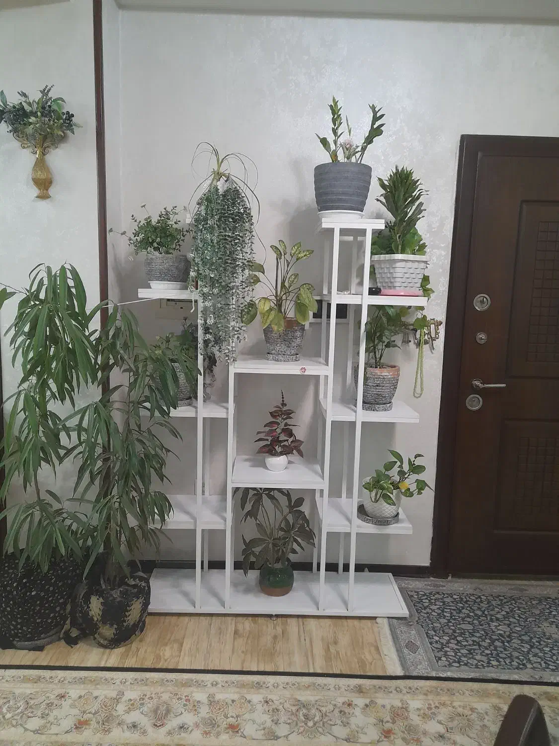 استند فلزی گلدان|کتابخانه، شلف، قفسه‌های دیواری|گرمدره, |دیوار