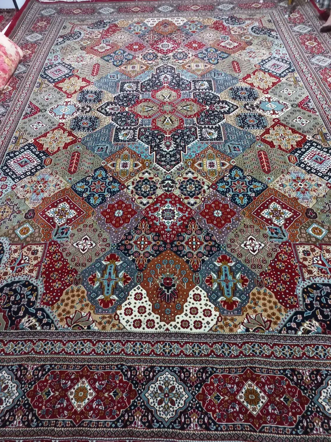 فرش ۱۲ متری در حد نو|فرش|دورود, |دیوار