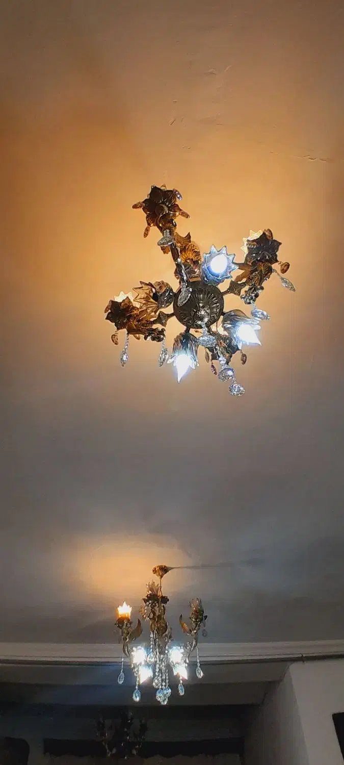 لوسترفرشته برنز اصل|لوستر و چراغ آویز|ارومیه, |دیوار