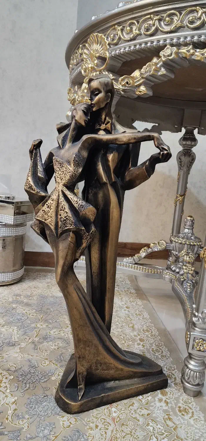 تابلواینه ای۳ تیکه و۲مجسمه پلی استر ارتفاع۷۰ سانتی|تابلو، نقاشی، عکس|گلستان (تهران), |دیوار