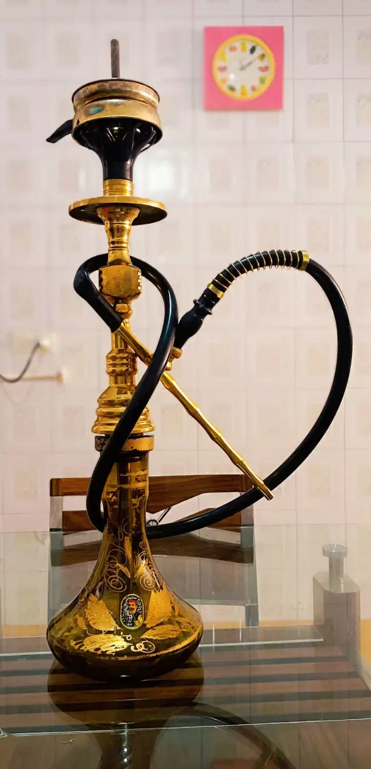 قلیان برنجی طلایی|کلکسیون و سرگرمی|مریوان, |دیوار