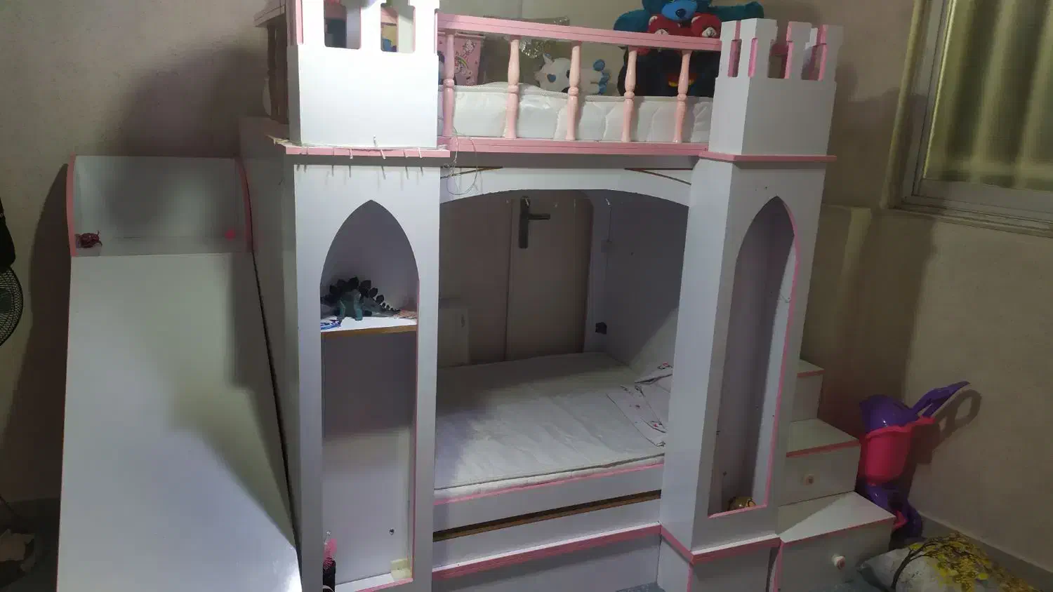تخت کودک دو طبقه|تخت و سرویس خواب|رشت, بیجارپس|دیوار