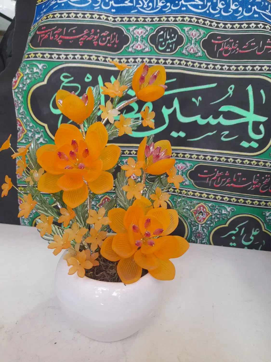 گلبرگ کریستالی عمده وجزیی|گل مصنوعی|لنگرود, |دیوار