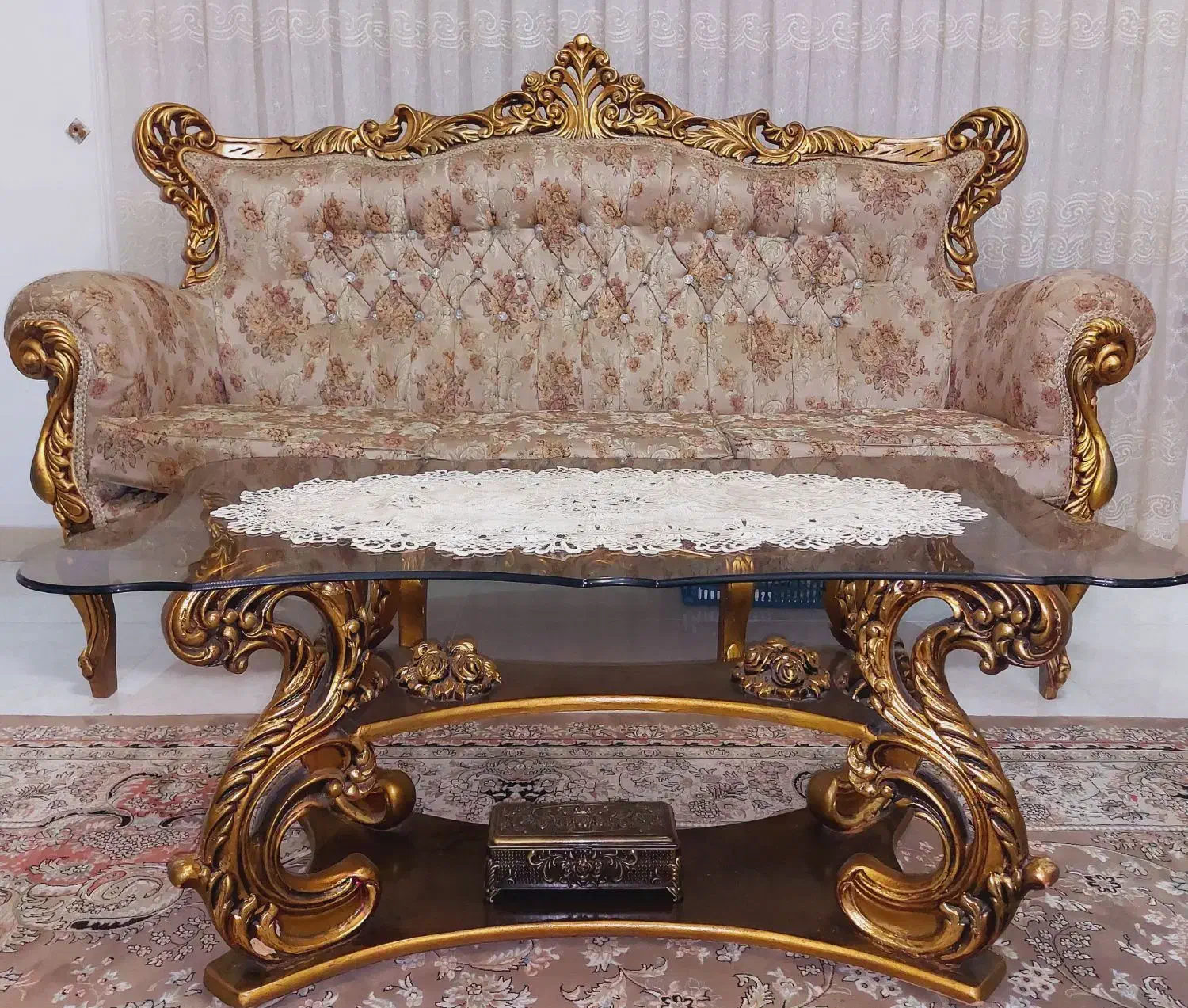 مبل استیل ۹ نفره|مبلمان خانگی و میز عسلی|عباسآباد, |دیوار