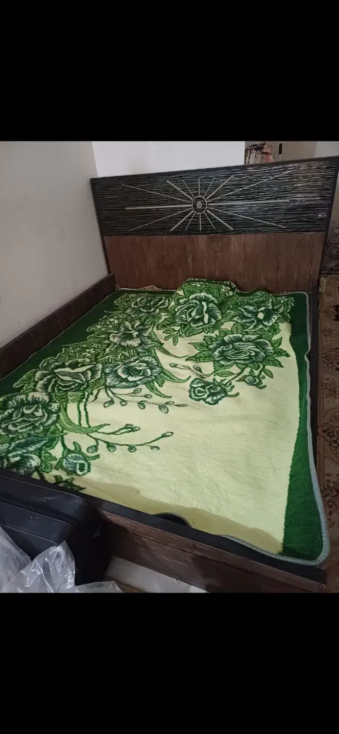 تختخواب چوبی دو نفره|تخت و سرویس خواب|فردیس, سرحد آباد|دیوار