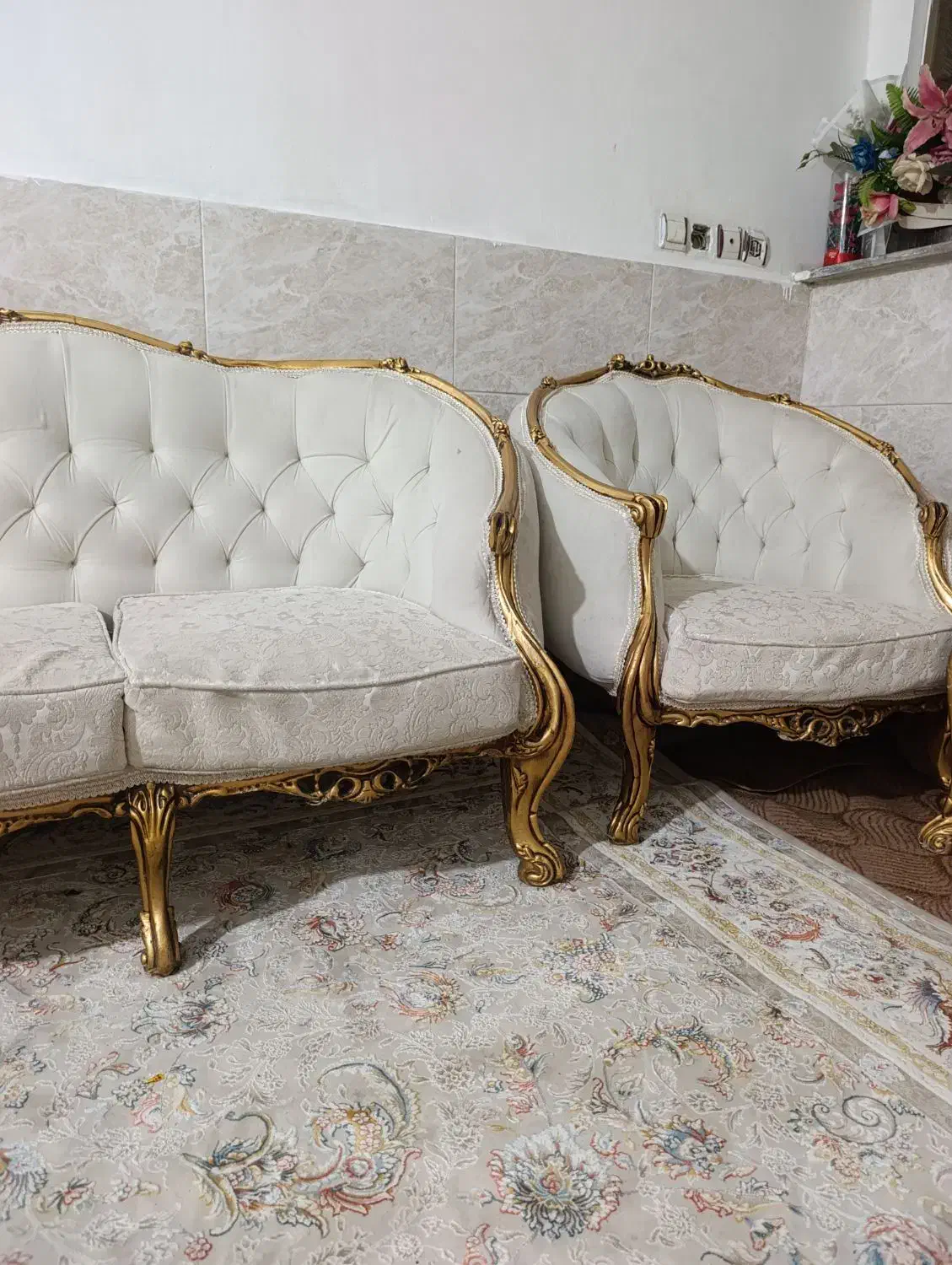 مبل 7نفره زمرد|مبلمان خانگی و میز عسلی|قرچک, شهرک گلها|دیوار