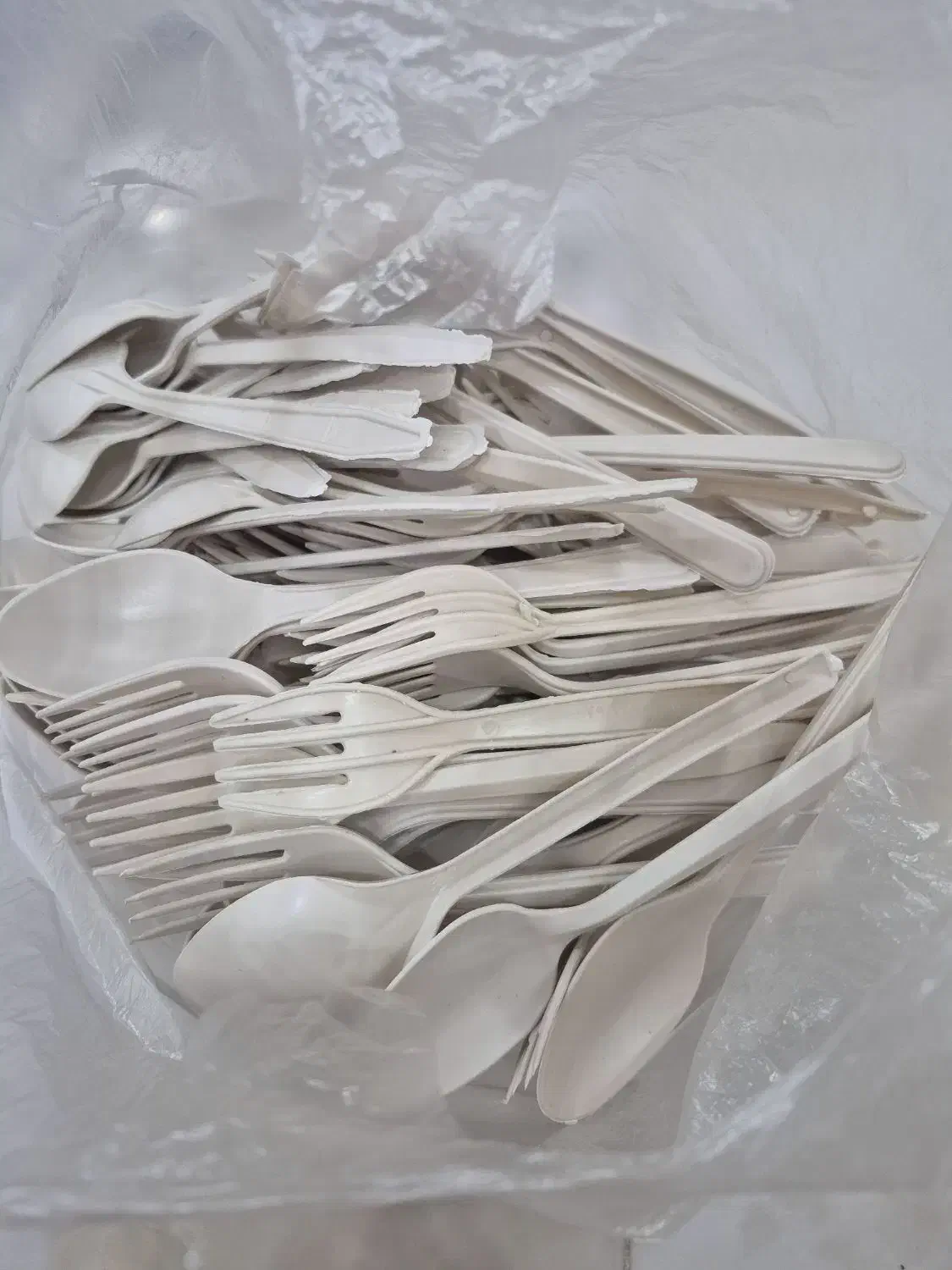 قاشق چنگال یکبار مصرف|ظروف نگهدارنده، پلاستیکی، یکبارمصرف|چغادک, |دیوار