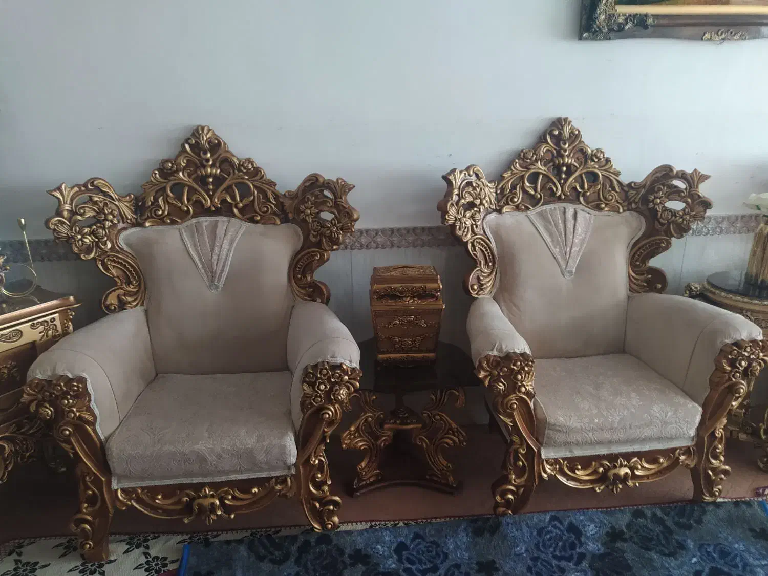 مبل سلطنتی نه نفر|مبلمان خانگی و میز عسلی|میاندوآب, |دیوار