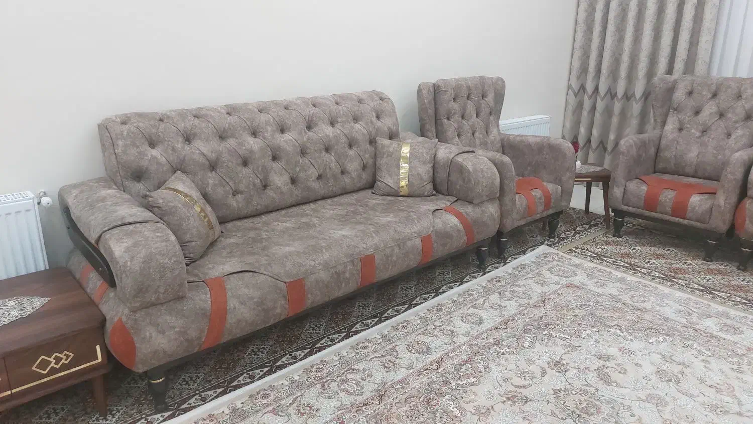 مبلمان ۸ نفره|مبلمان خانگی و میز عسلی|ایلام, |دیوار