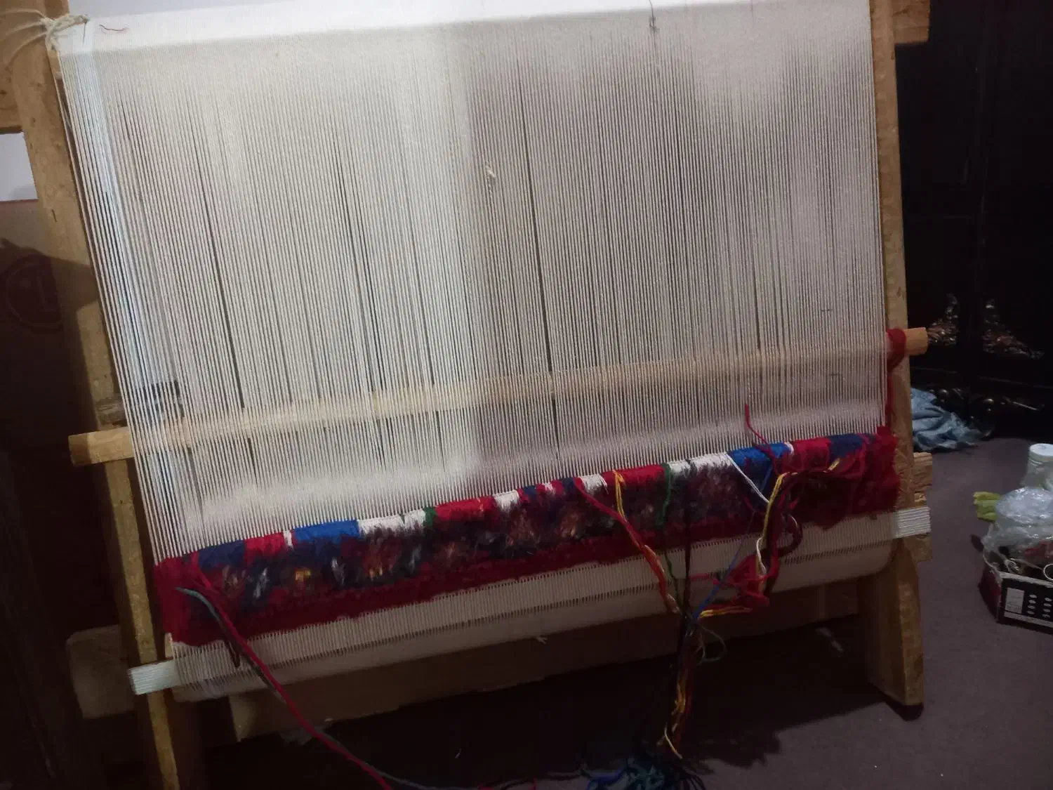 فرش نیمه کاره|فرش|تبریز, |دیوار