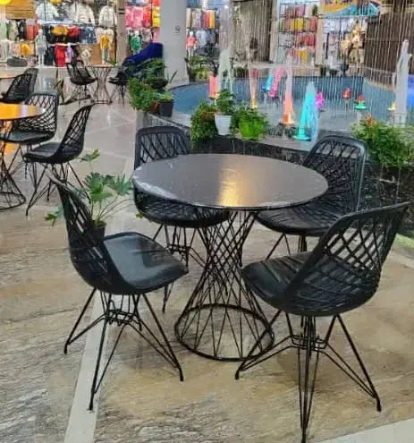 صندلی ناهار خوری پلاستیکی/باغی/کف چرم کد7گلشهر/کرج|میز و صندلی غذاخوری|کرج, گلشهر|دیوار