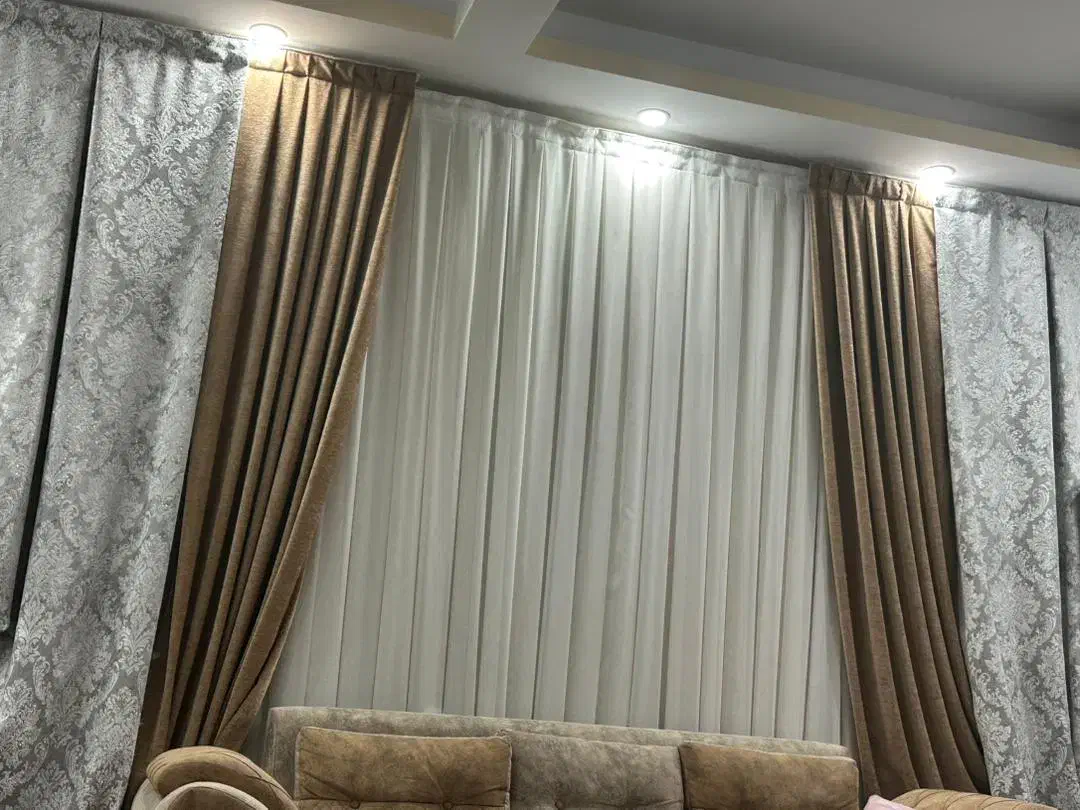 یالان طوسی رنگ جنس پتینه  ضخیم و براق|پرده، رانر، رومیزی|سبزوار, هویزه|دیوار