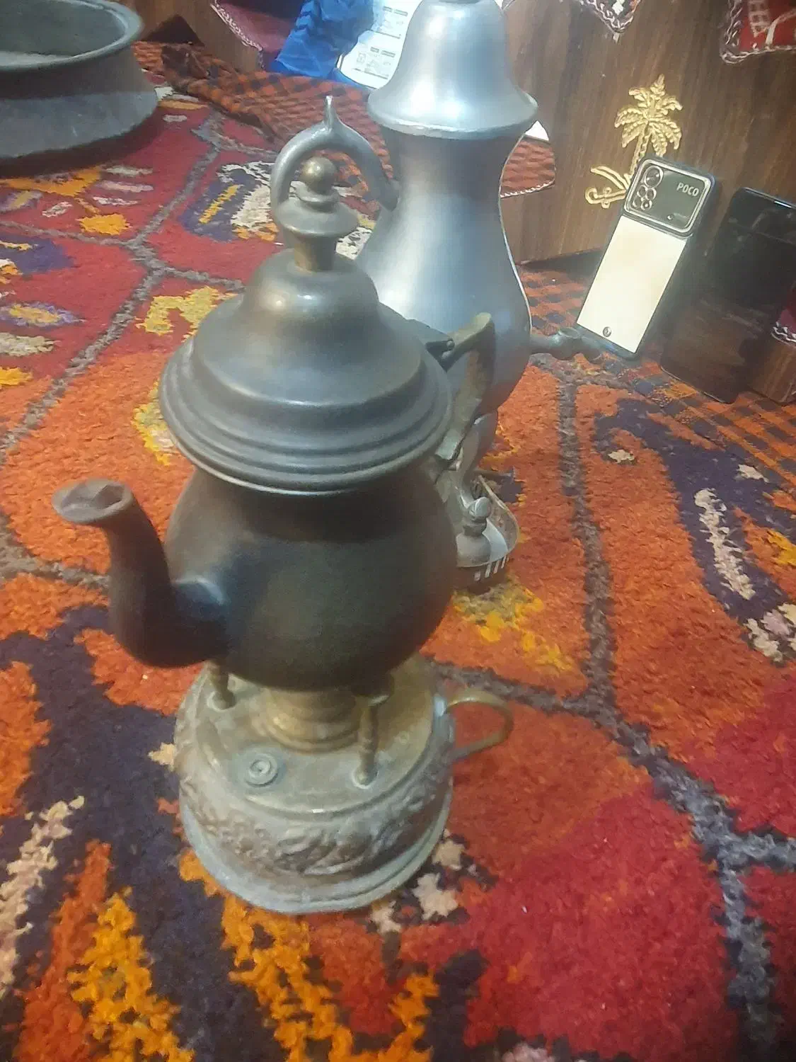 سماور آنتیک|کلکسیون اشیاء عتیقه|حمیدیه, |دیوار